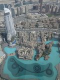 Dubaiská fontána, na jejíž představení se večer půjdu podívat.