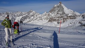 Matterhorn - hlavní dominanta celého lyžařského areálu.