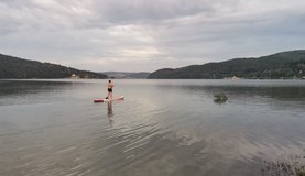 Vodn ndr Vek Domaa a Martin padlborduje