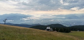 Martinsk hole - Po pespn u chaty Martinsk Hole jdu brzy rno nahoru k vyslai