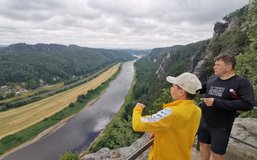 Vhled na Labe pod Bastei