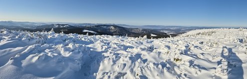 Pohled z vrcholu Pilska sm�rem k �esku p�es Romanku